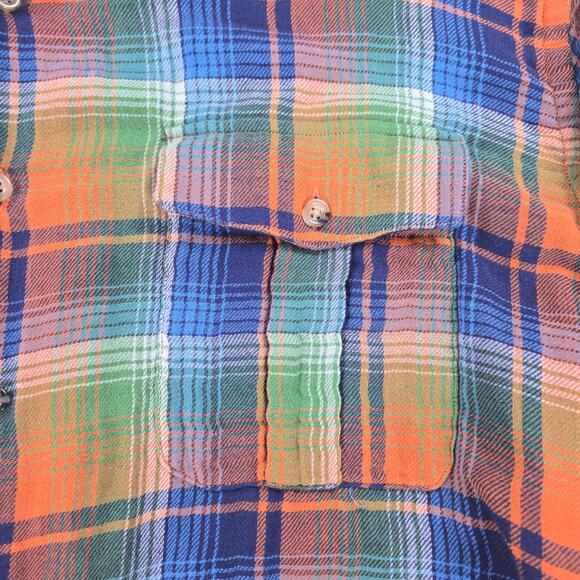 Peter Millar Mountain Side Collection Plaid Button Up Flannel Men's Size Large - Picture 3 of 6